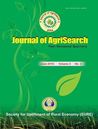 					View Vol. 3 No. 2 (2016): Journal of AgriSearch
				